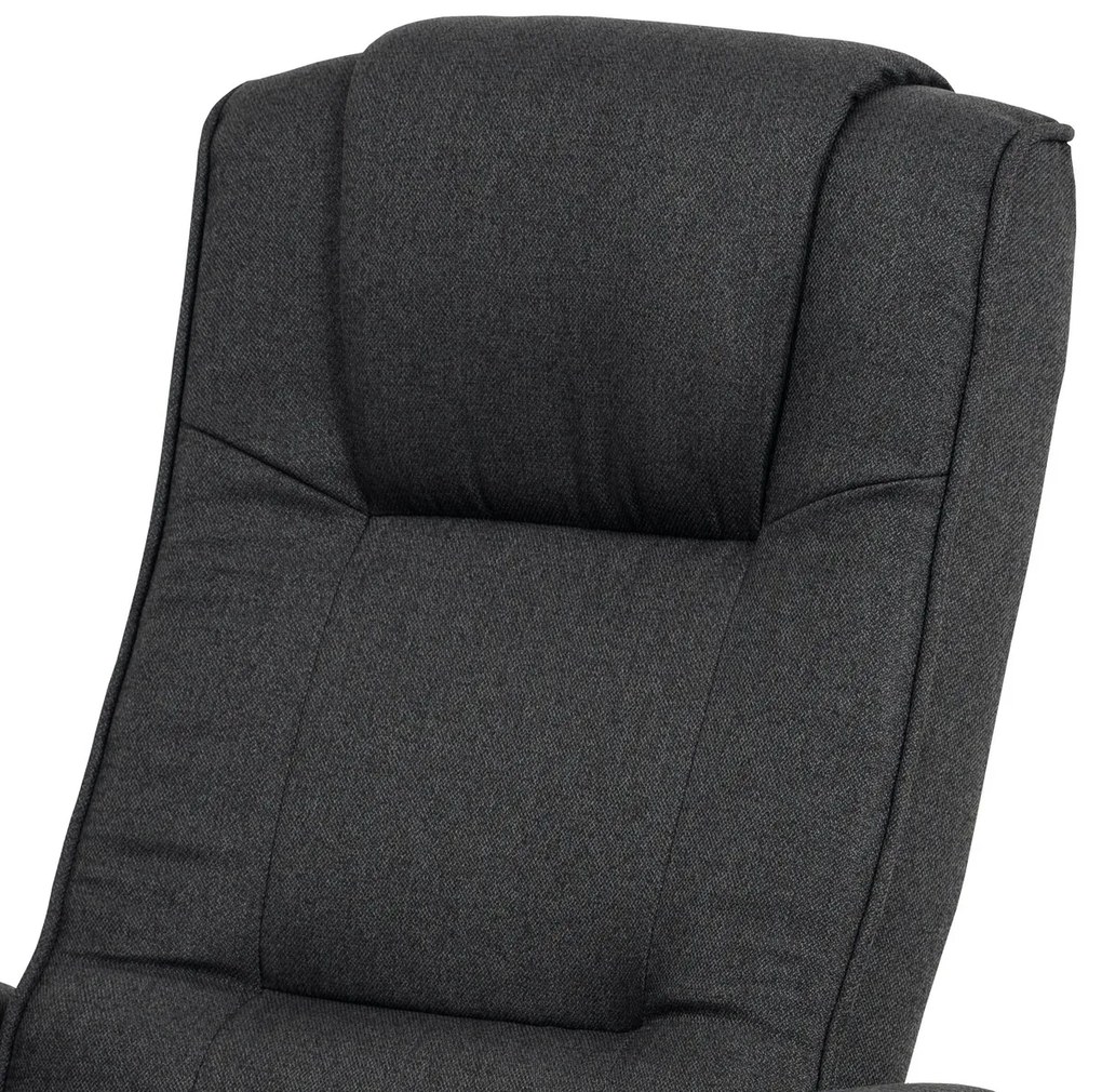 Fotel z podnóżkiem GREY2, szary