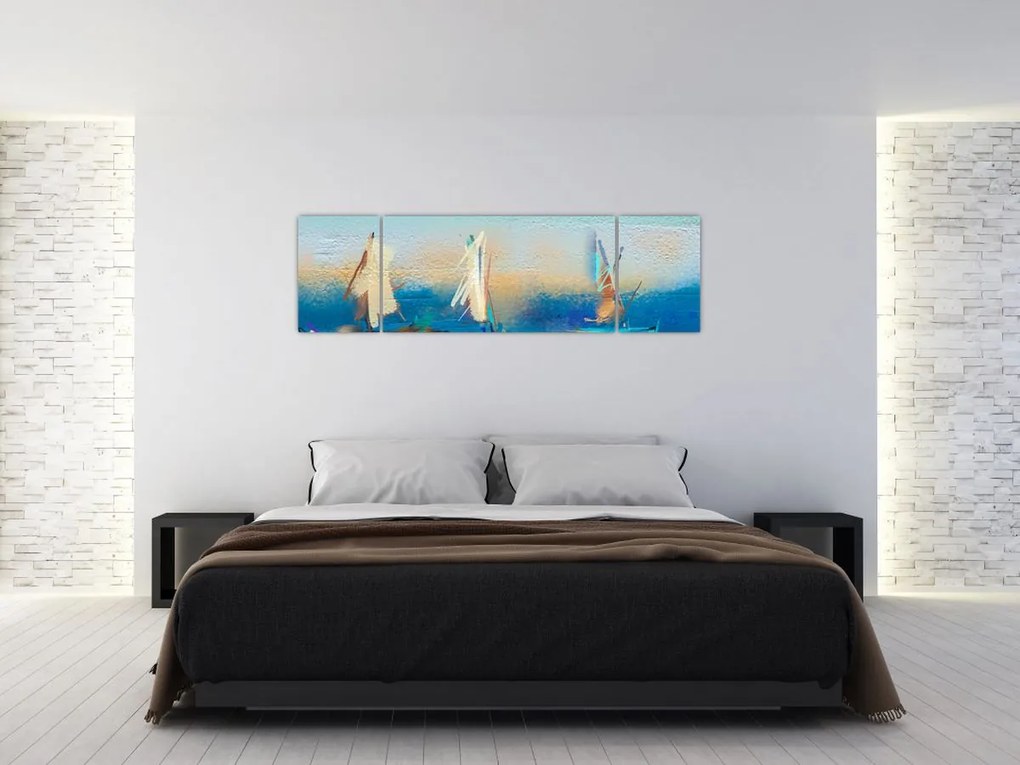 Obraz - Malarstwo krajobrazowe, malarstwo (170x50 cm)
