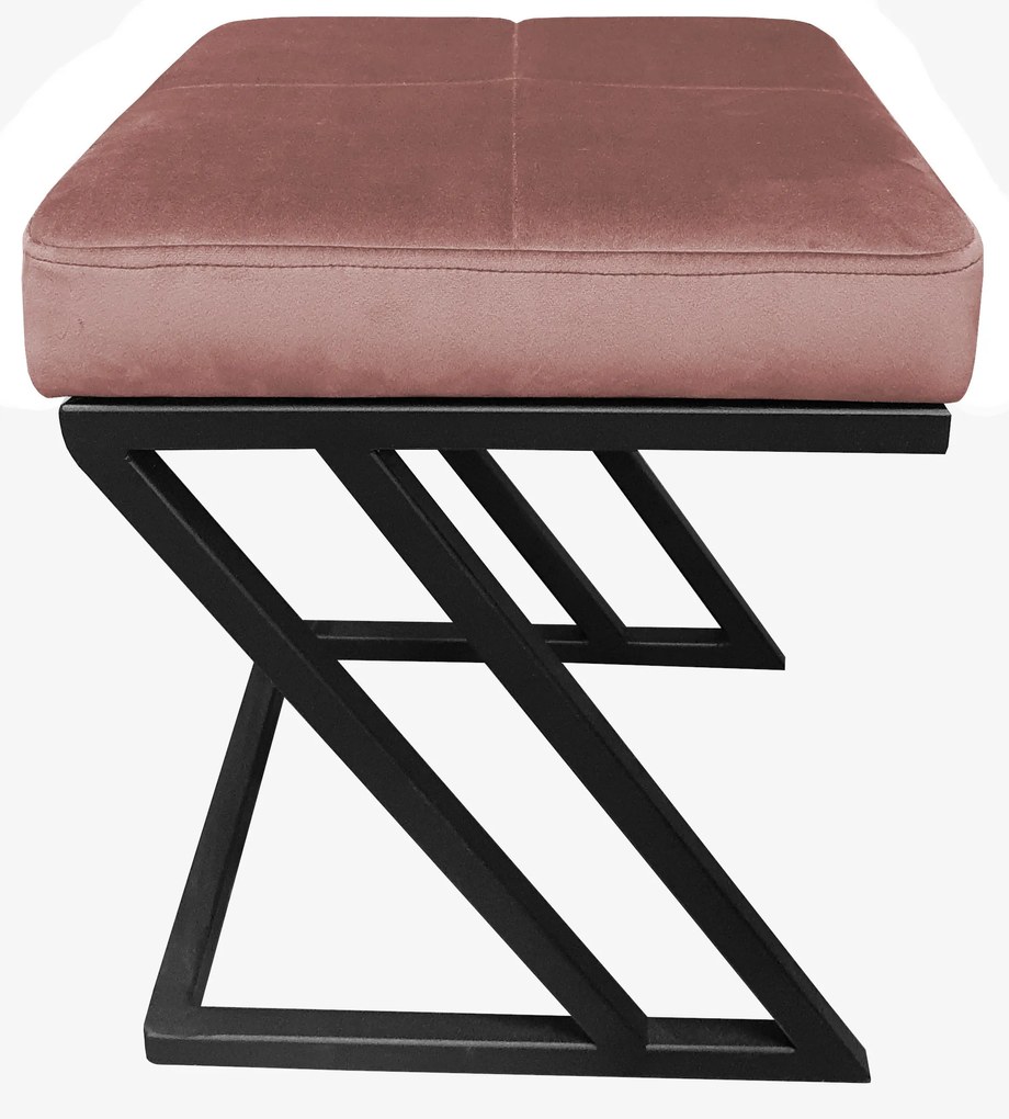 Pufa ZETA LOFT ławka taboret podnóżek metal MG58