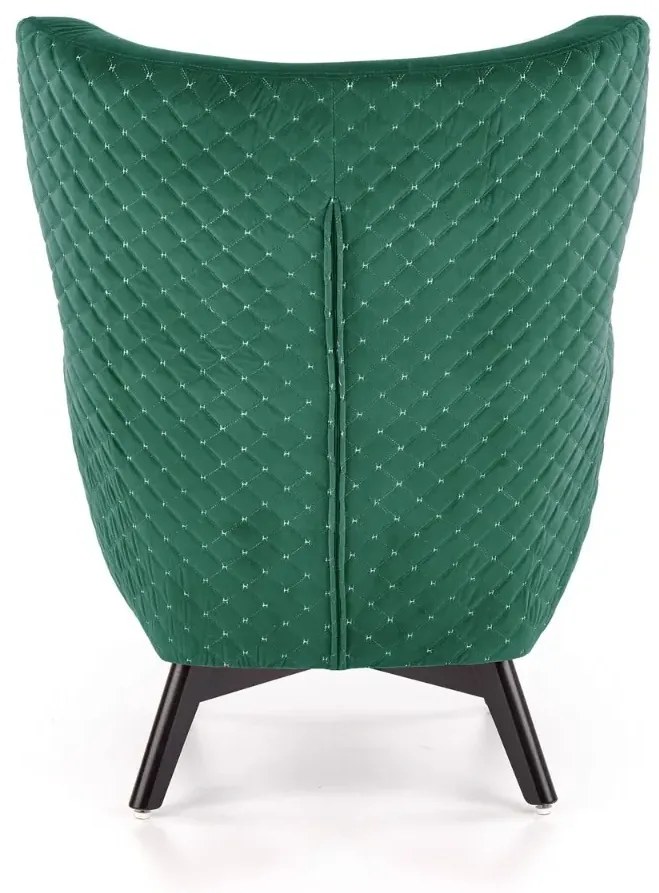 Fotel tapicerowany MARVEL VELVET zielony HALMAR