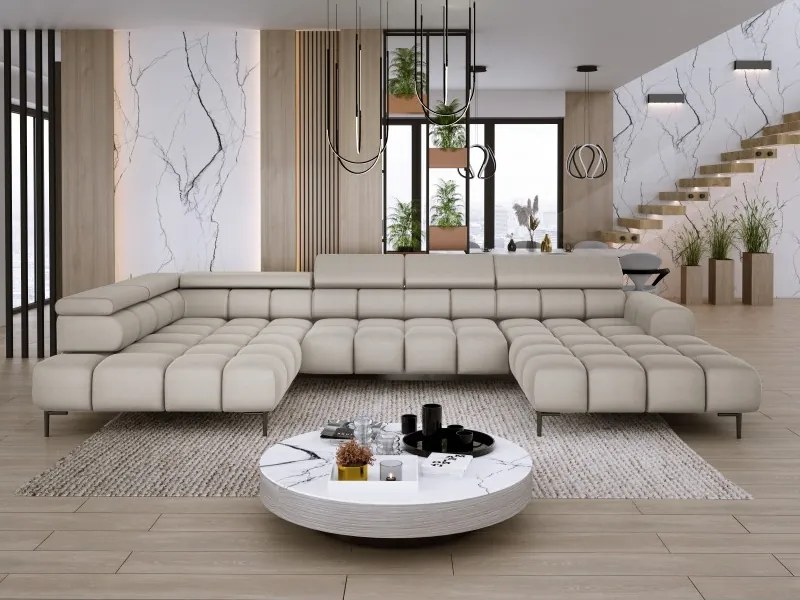 Narożnik PLAZA XL z elektryczną regulacją siedziska WERSAL