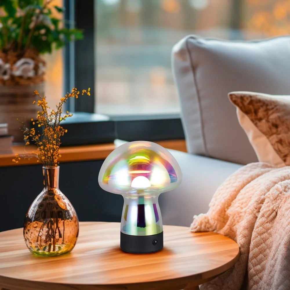 Lampa stołowa LED ze szklanym kloszem (wysokość 18 cm) Dooley – Trio