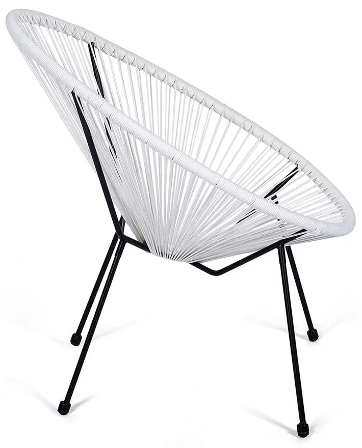 Biały metalowy/plastikowy fotel ogrodowy Avocado Comfort – Bonami Selection