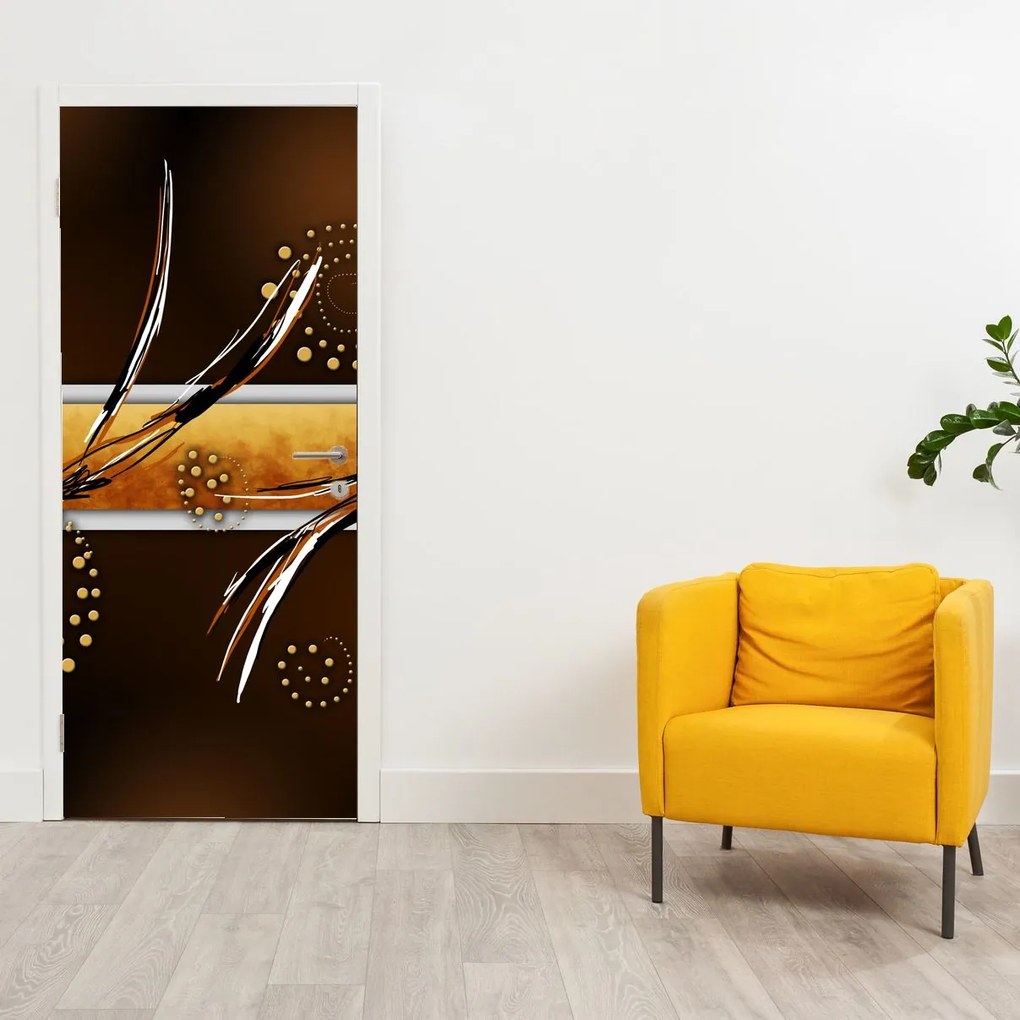 Fototapeta na drzwi - Abstrakcyjne motyle (95x205cm)