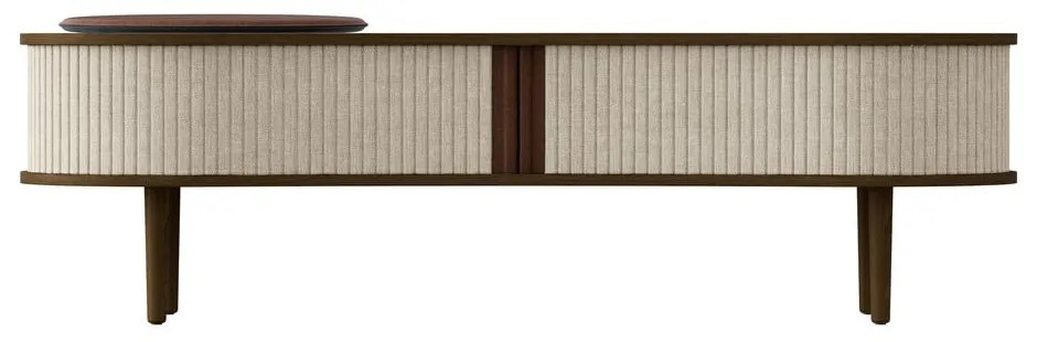 Brązowa szafka pod TV w dekorze dębu 140x40 cm Audacious – UMAGE