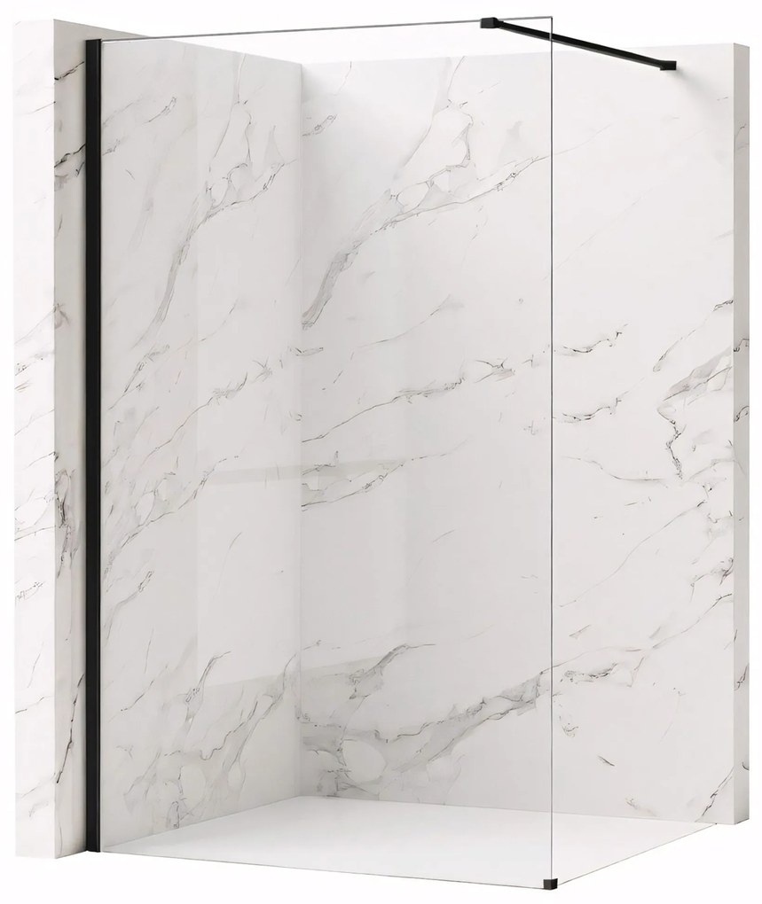 Kabina prysznicowa Walk-In Rea Flexi Transparent / Black 120