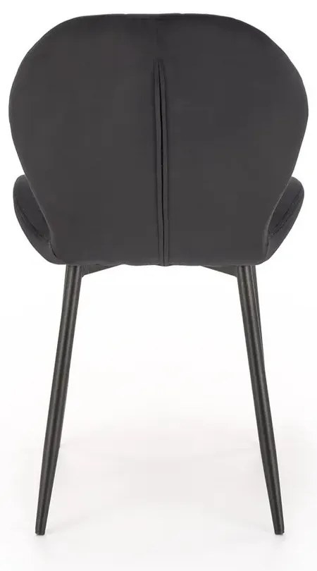 Krzesło tapicerowane K538 VELVET czarne HALMAR