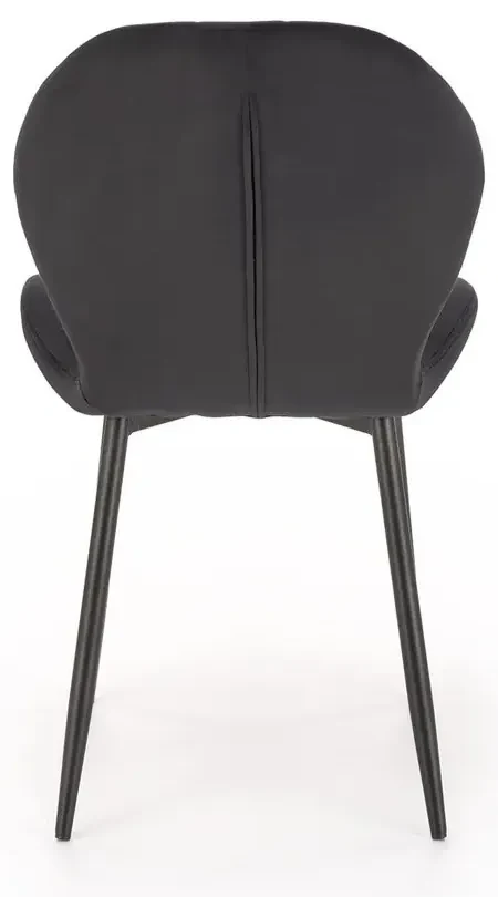 Krzesło tapicerowane K538 VELVET czarne HALMAR