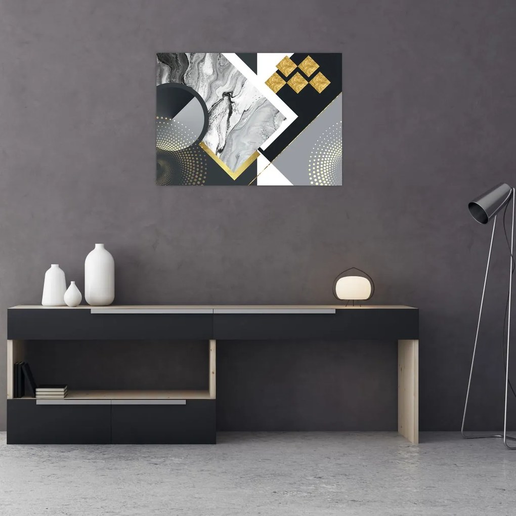 Obraz - Teksturowany kolaż (70x50 cm)