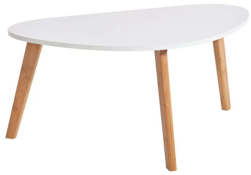 Biały stolik Bonami Essentials Skandinavian, dł. 84,5 cm