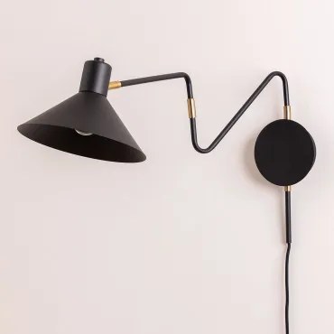 Lampa Ścienna Lizz Czarna - Sklum