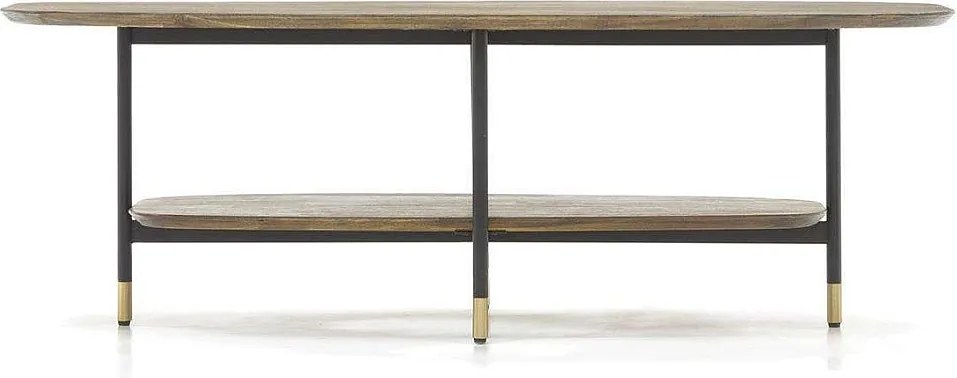 Stolik kawowy 120x40x60 cm jasnobrązowy labirynt