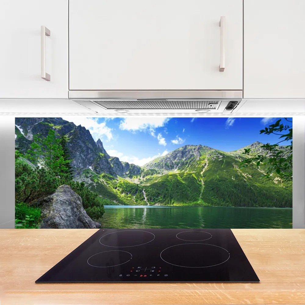 Panel Szklany Kryształowe Jezioro W Górach