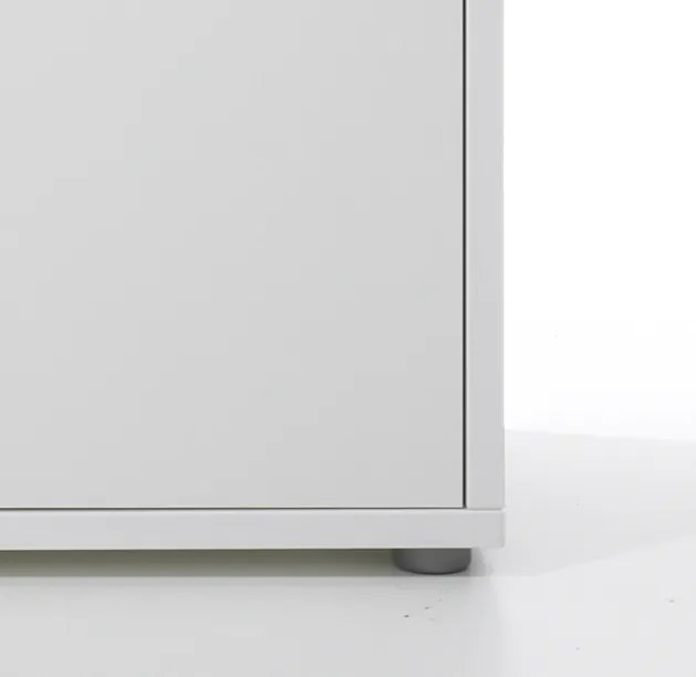 Regał biurowy 2-drzwiowy Prima biały