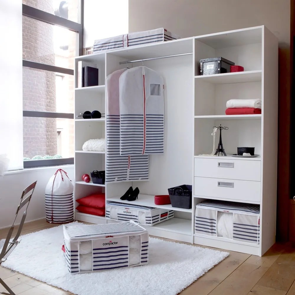 Pojemnik na ubrania Compactor Medium Mariniere 3D Vacuum Bag, 125 l