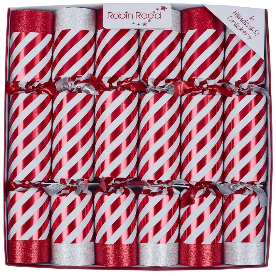 Crackery świąteczne zestaw 6 szt. Candy Cane – Robin Reed