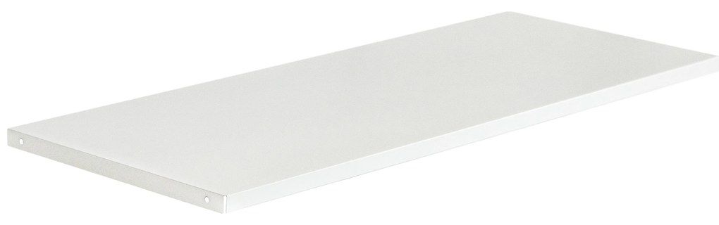Półka metalowa do szafy biurowej, 900 x 20 x 360 mm, biała