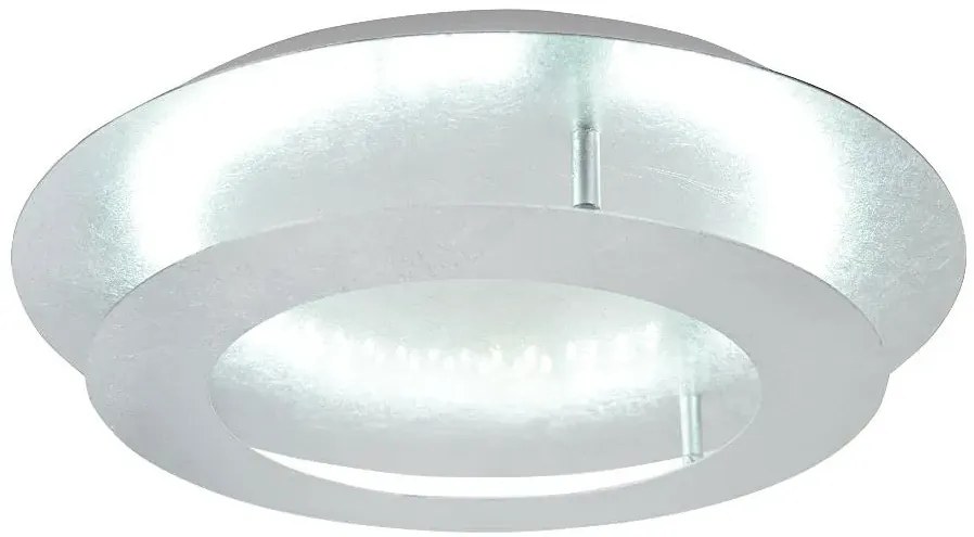Srebrny okrągły plafon sufitowy LED 40 cm - D157 A2-F25