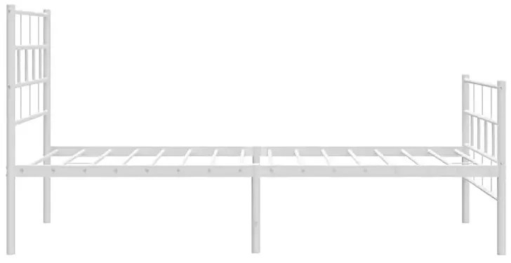 Białe łóżko dla jednej osoby 90x200 - Aretuza