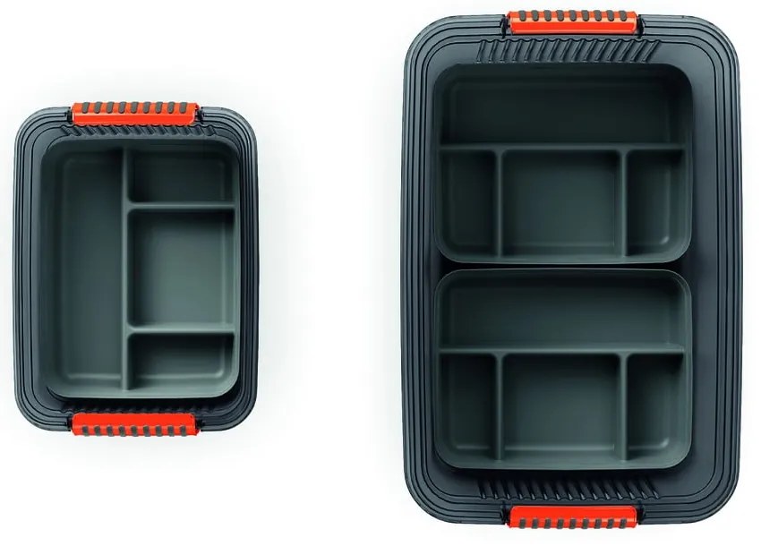 Szary plastikowy separator do pojemnika 31,5x24x7,5 cm K Latch Box – KIS