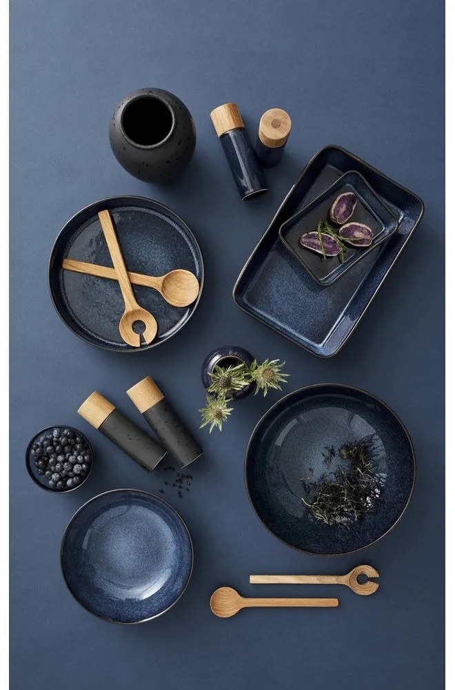 Ciemnoniebieski zestaw ceramicznych młynków do pieprzu i soli 2 szt. Gastro Blue – Bitz