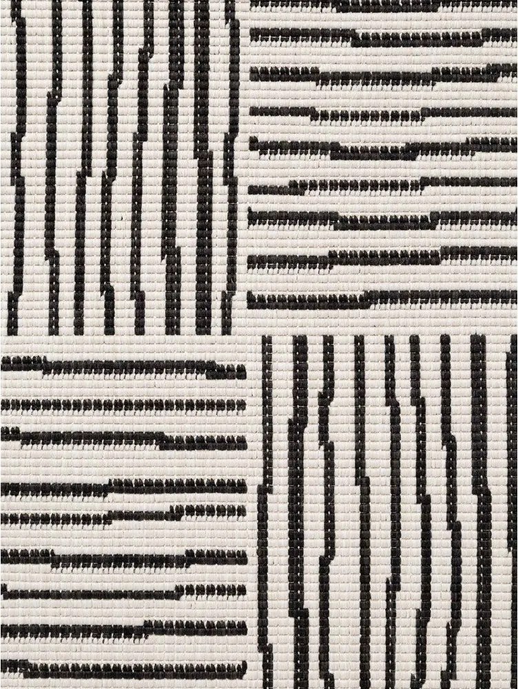 Czarno-kremowy dywan odpowiedni na zewnątrz 120x170 cm Haringey Nightingale – Ted Baker