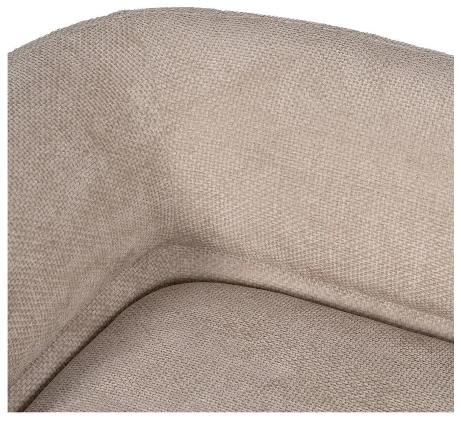Beżowa sofa z tkaniny szenilowej lewostronna 199 cm Minimal – Ixia