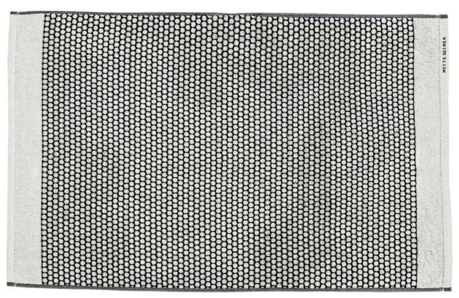 Czarno-biały tekstylny dywanik łazienkowy 50x80 cm Grid – Mette Ditmer Denmark