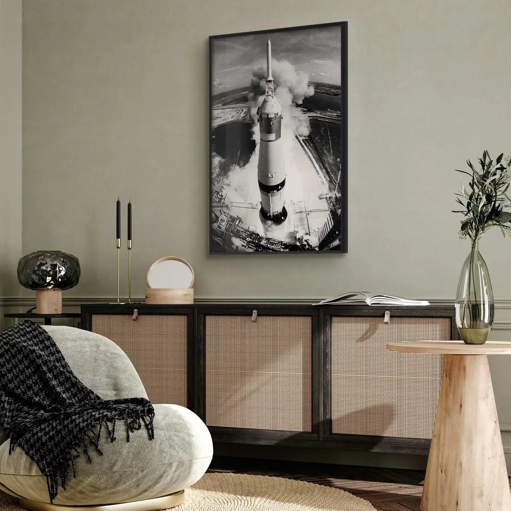 Plakat Kosmiczna prędkość 21x30 cm z ramą czarną bez marginesu ARTGEIST B