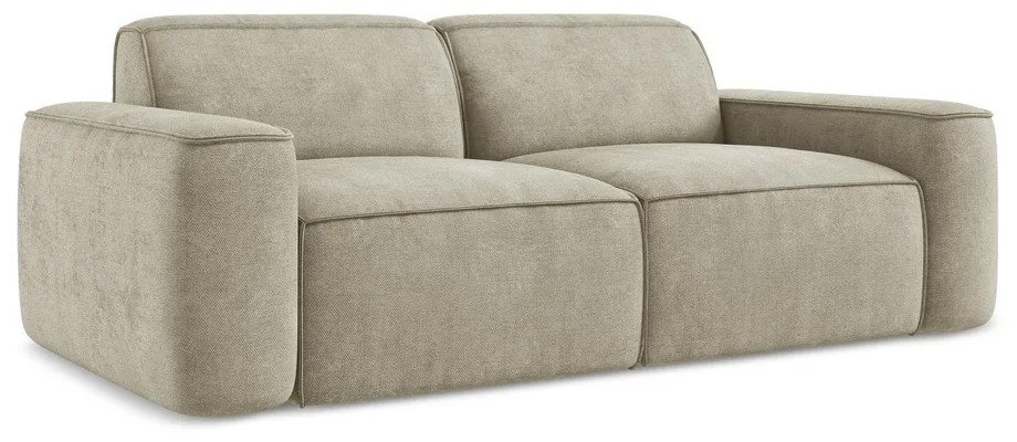 Beżowa sofa z tkaniny szenilowej 204 cm Omao – Makamii