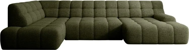 Narożnik COCOON XL w układzie U z elektryczną regulacją siedziska Lewostronny w tkaninie JAGUAR 12