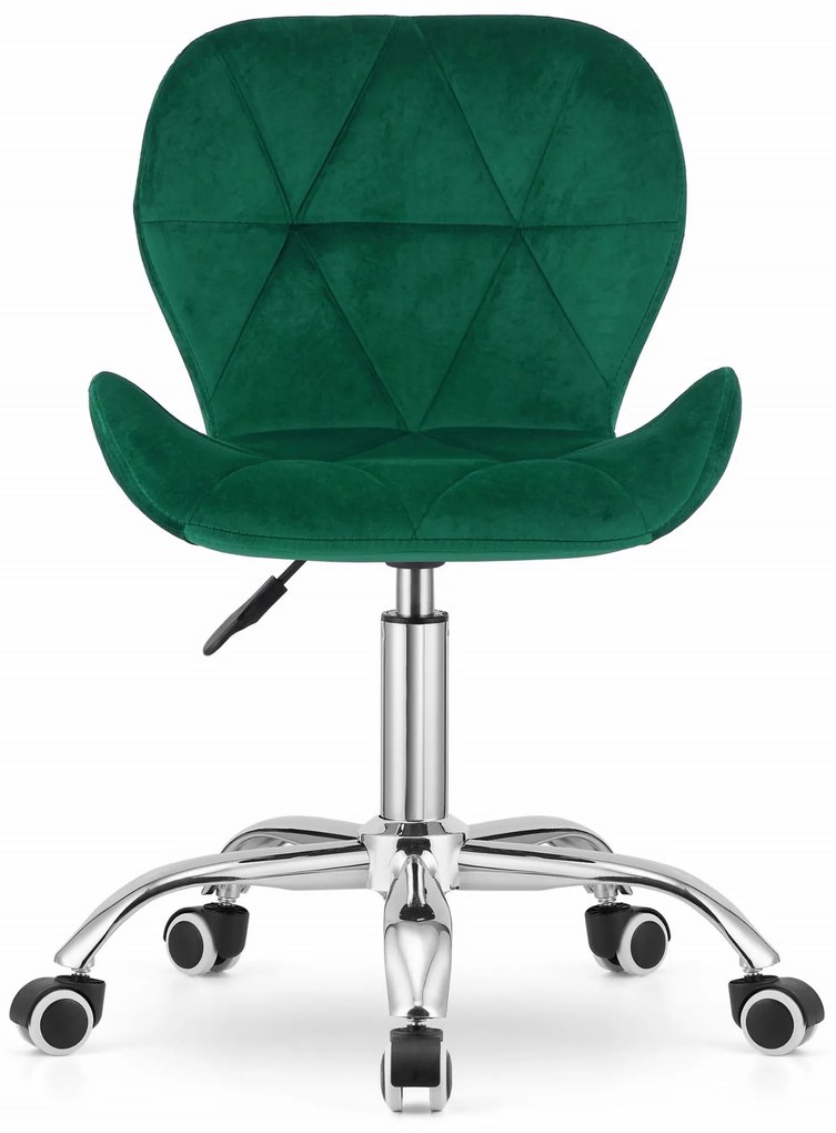 Zielone krzesło biurowe AVOLA VELVET