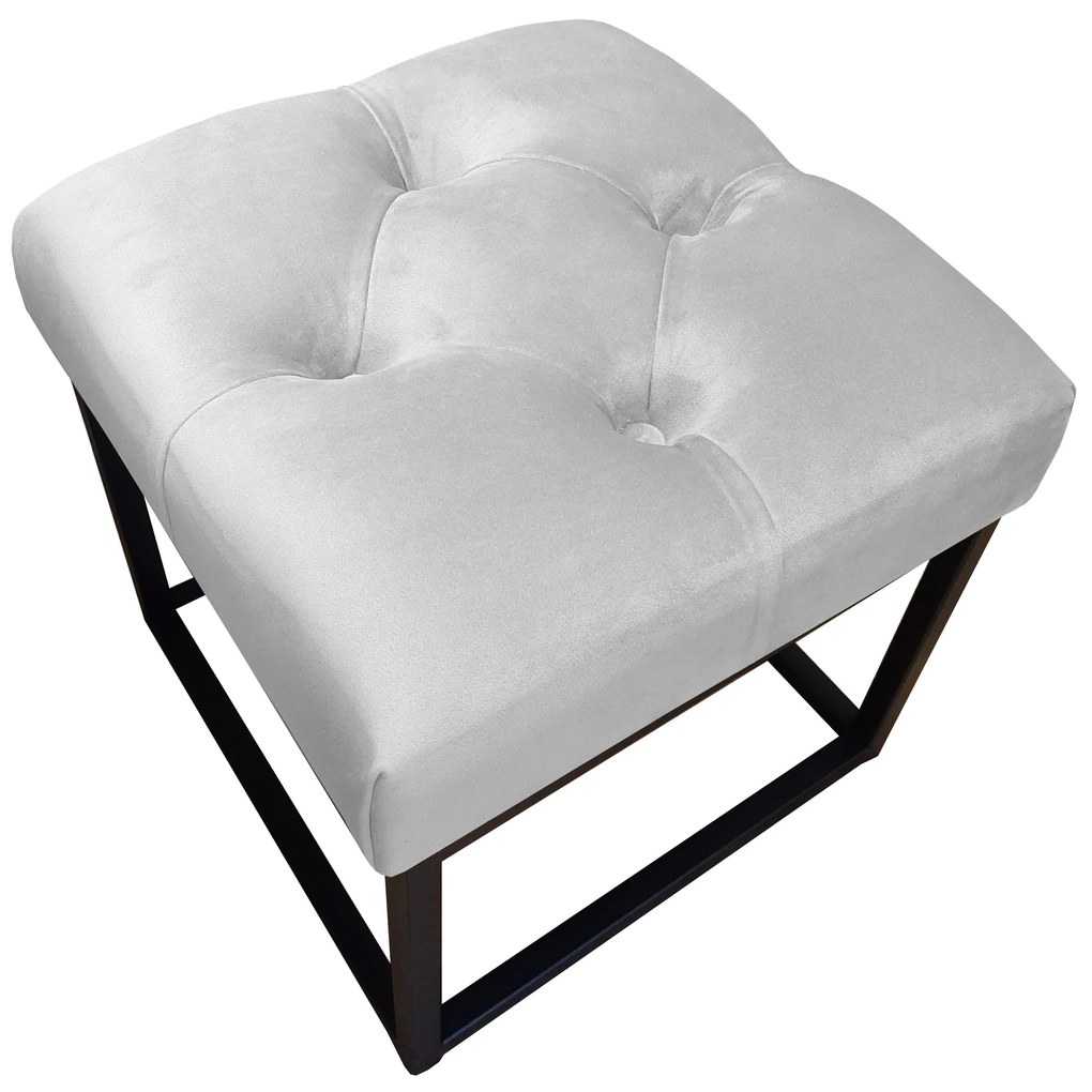 Pufa CHESTERFIELD LOFT ławka podnóżek metal MG39