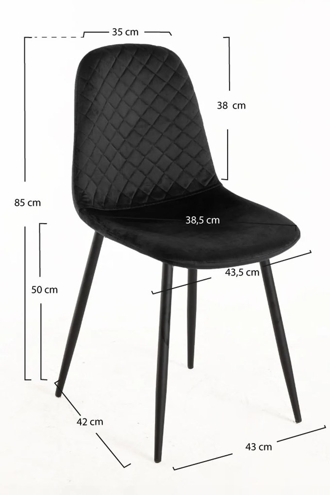 Zestaw 4 Krzese Boide