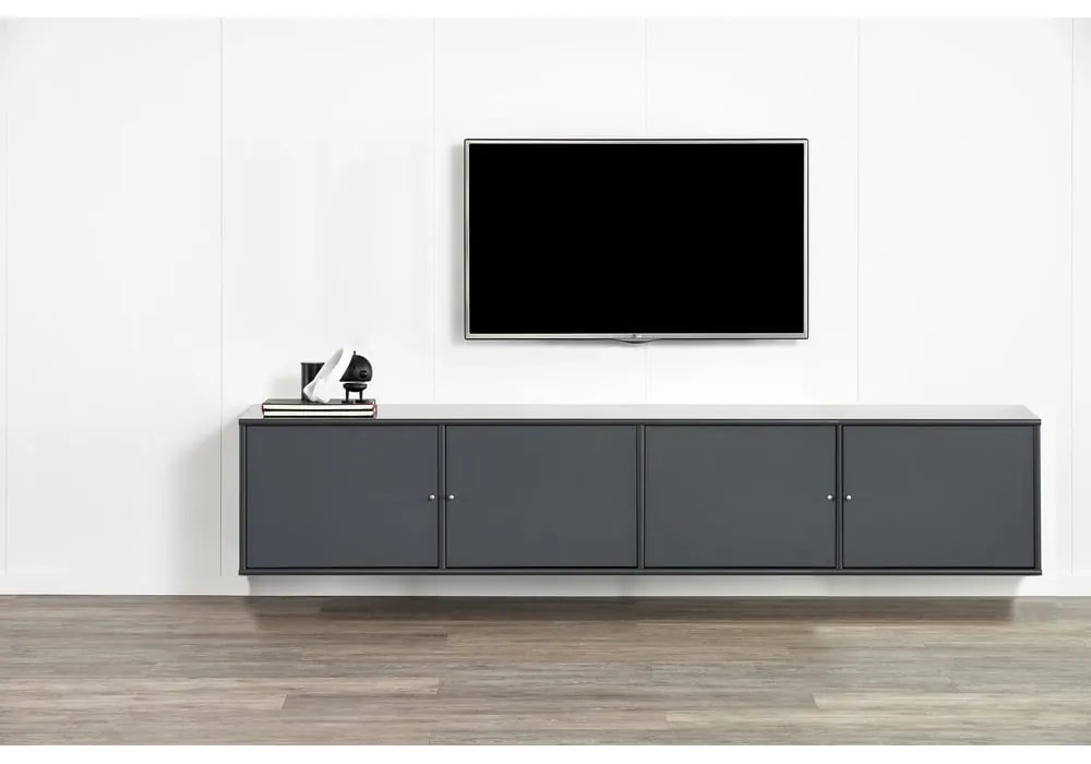 Antracytowa komoda pod TV Mistral 233