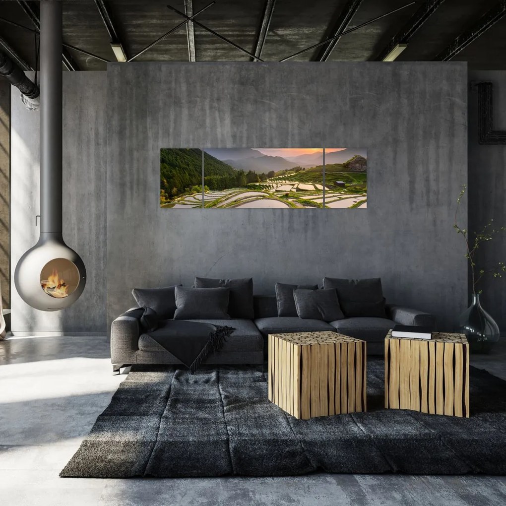 Obraz - Tarasy ryżowe (170x50 cm)