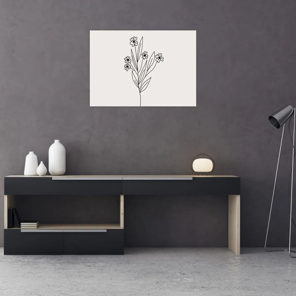 Obraz na szkle - Meadow Flower N⁰1 (70x50 cm)