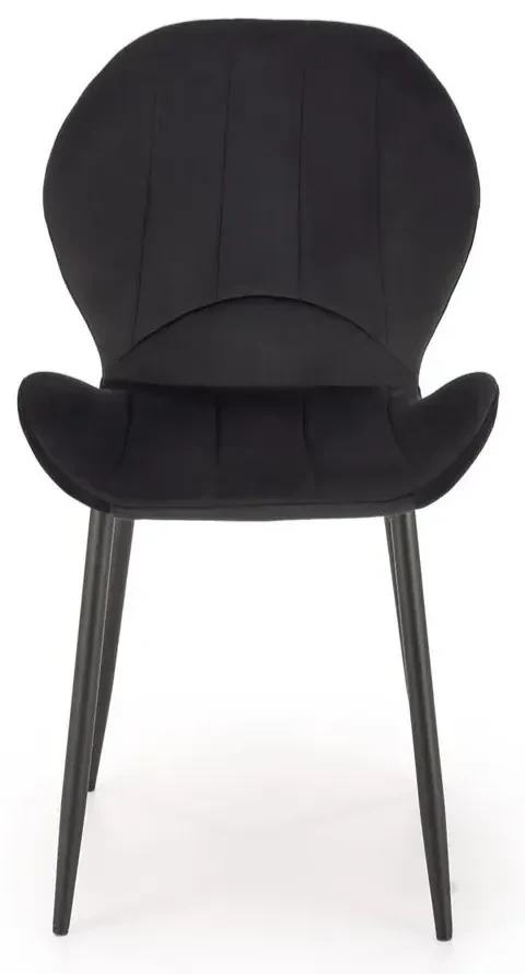 Krzesło tapicerowane K538 VELVET czarne HALMAR
