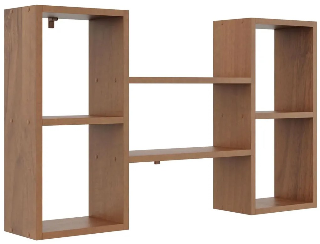 Minimalistyczna półka ścienna w kolorze orzech - Scarpi 2X