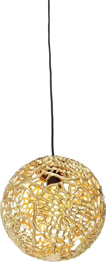 Lampa wisząca w stylu art deco złota - Maro