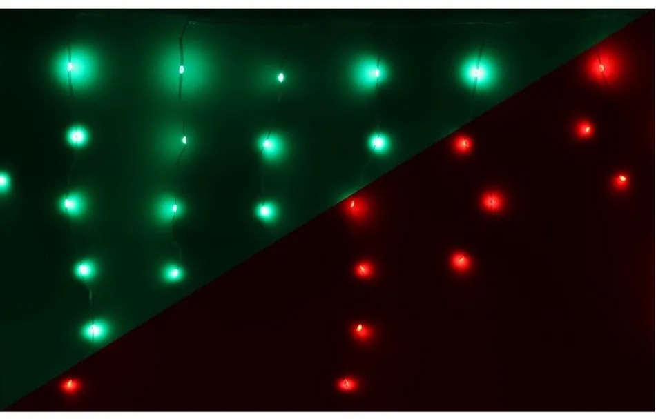 Łańcuch świąteczny LED z pilotem Icicle 172 LED, kolorowy