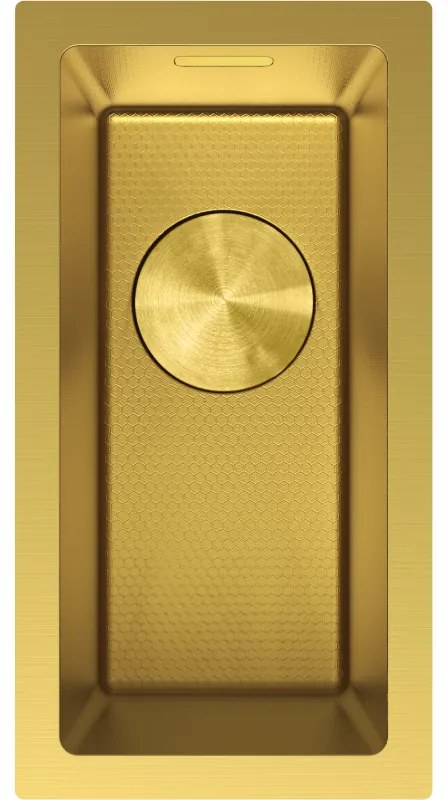 Mexen Trixo zlewozmywak stalowy 1-komorowy 230 x 440 mm, złoty HC - 6411221000-55HC
