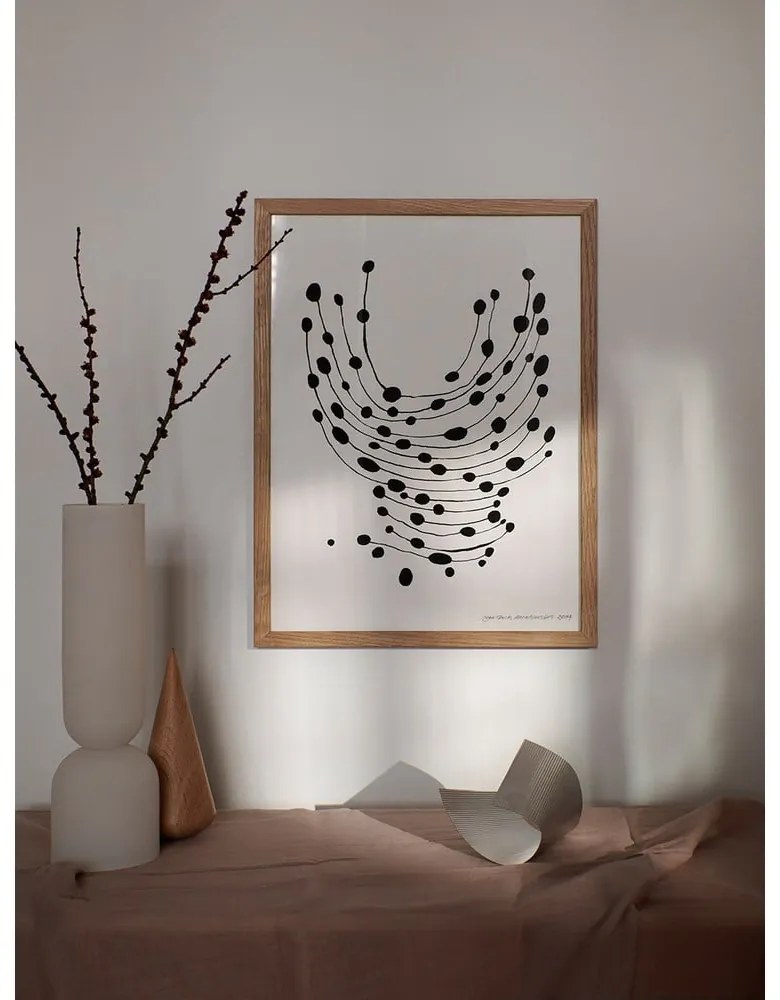 Plakat 30x40 cm Dancing Dots – Leise Dich Abrahamsen – The Poster Club