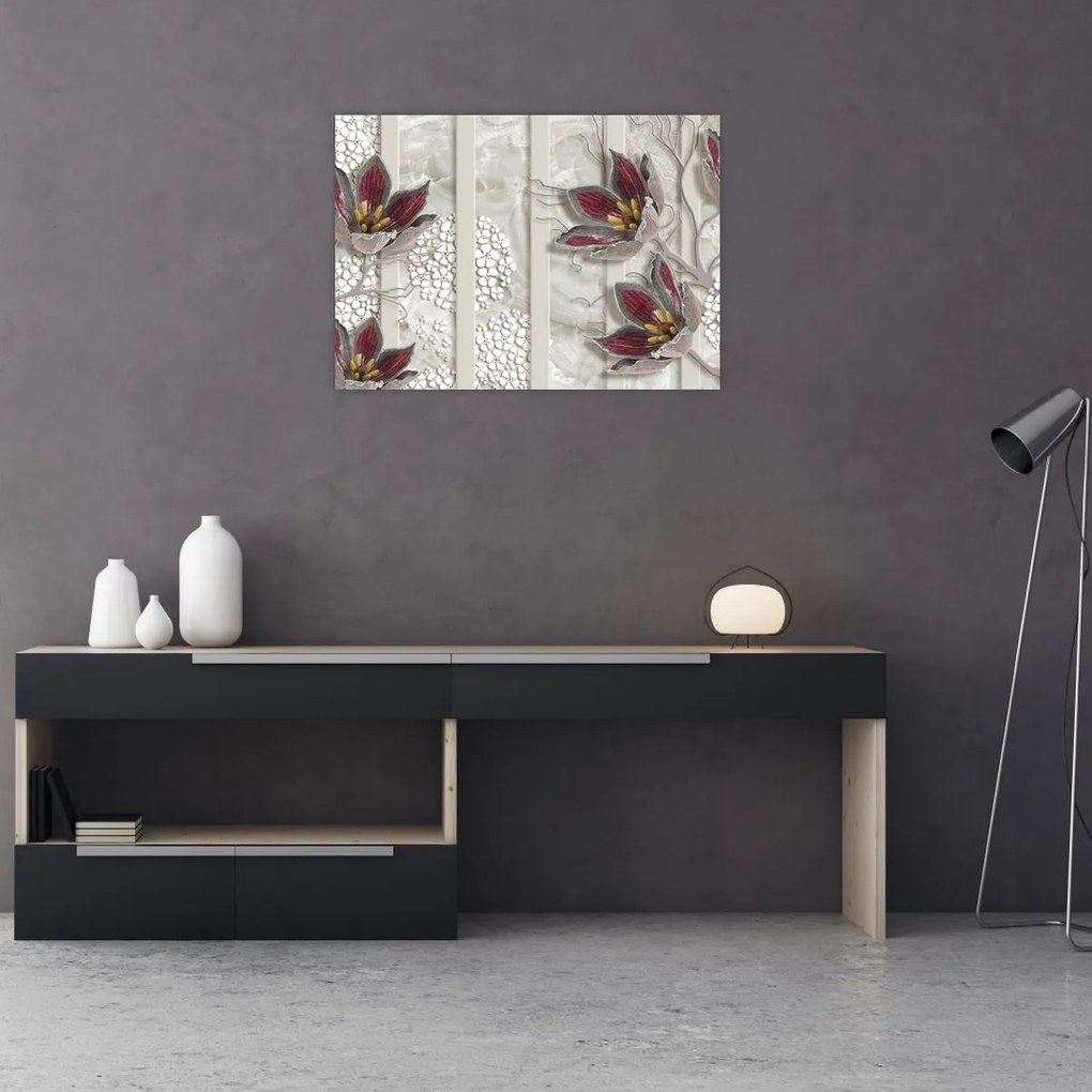 Obraz - Kwiaty dekoracyjne (70x50 cm)