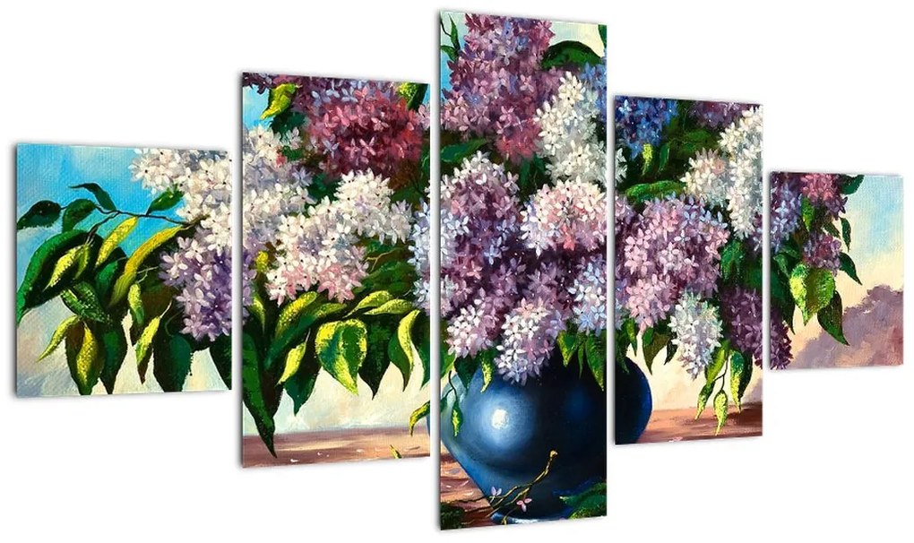 Obraz - Bukiet bzu (125x70 cm)