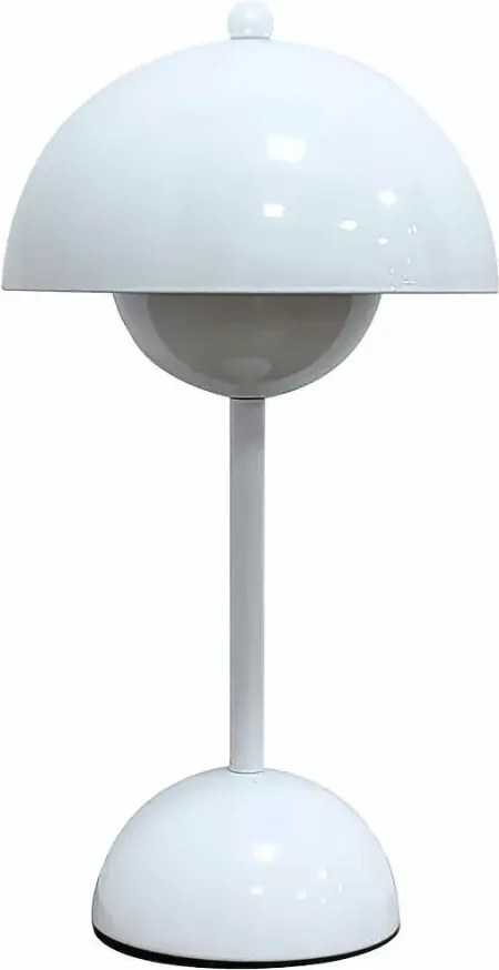Biała lampa stołowa stylu retro D2-B34