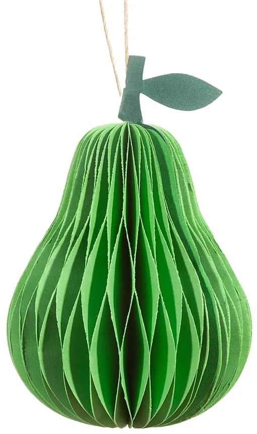 Papierowa ozdoba świąteczna wykonana ręcznie ø 7 cm Pear Honeycomb – Sass &amp; Belle