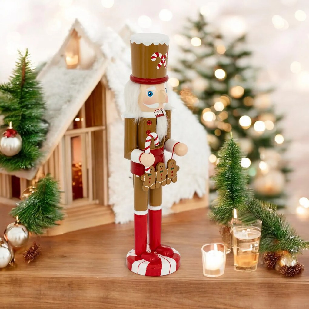 Figurka dziadek do orzechów z piernika, 38 cm