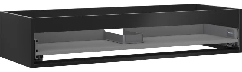 Mexen Box-A korpus szafki podumywalkowej 120 cm, 1 szuflada, czarny mat - 91AX0-1200-235-1-71