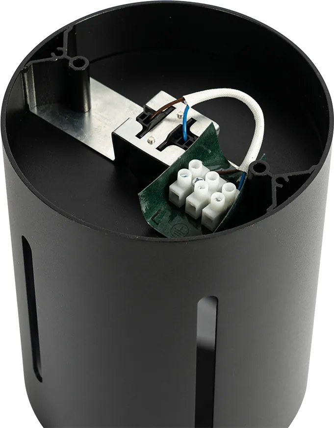 Designerska lampa sufitowa czarna - Yana